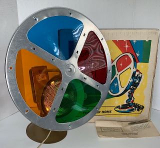 50’s Spartus Rotating Color Wheel With Box