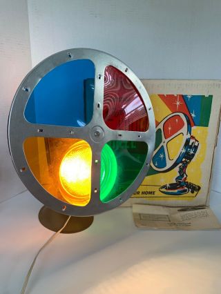 50’s Spartus Rotating Color Wheel With Box 2