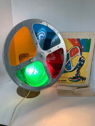 50’s Spartus Rotating Color Wheel With Box 3