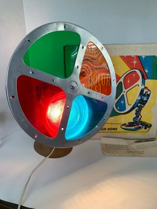 50’s Spartus Rotating Color Wheel With Box 4