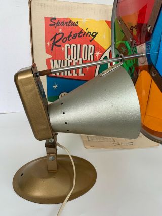 50’s Spartus Rotating Color Wheel With Box 5