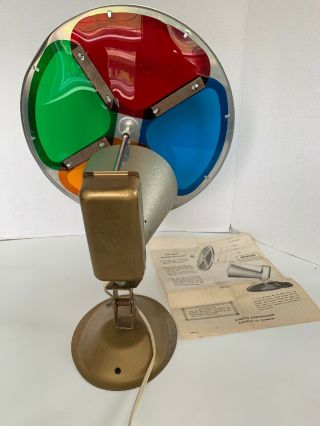 50’s Spartus Rotating Color Wheel With Box 6