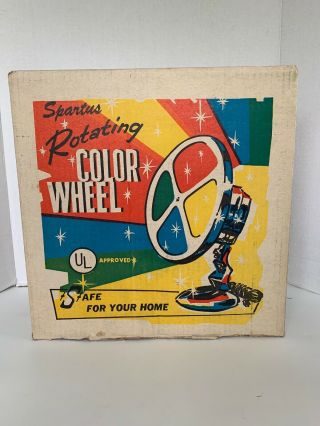 50’s Spartus Rotating Color Wheel With Box 8