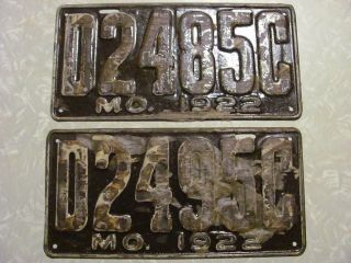 1922 Missouri Dealer License Plate See My Other Plates
