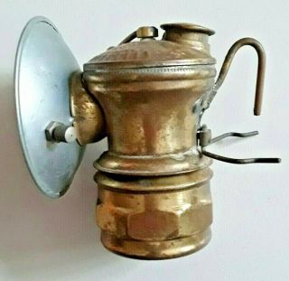 Vintage Auto Lite Carbide Mining Light Miner Lantern Universal Lamp Co Chicago