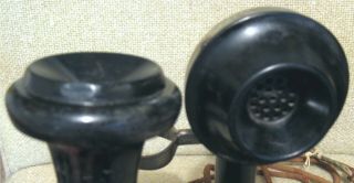 Antique STROMBERG - CARLSON CANDLESTICK TELEPHONE w/12 - SIDED EARPIECE CAP 2