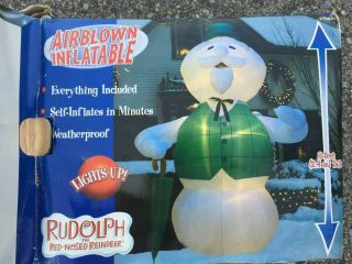 Gemmy Rudolph Inflatable Sam The Snowman 8 