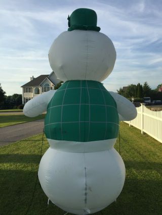Gemmy Rudolph Inflatable Sam the Snowman 8 ' Airblown Decoration 4
