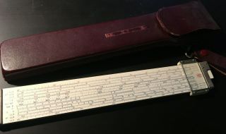 Set Of 3 Vintage Post Versalog Slide Rules: 1460 (2),  N902 - T (1),  All With Cases