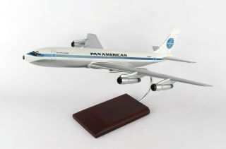 Pan American Am Boeing 707 - 320 Desk Display Jet Model 1/100 Aircraft ES Airplane 4