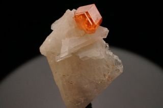AESTHETIC Spessartine Garnet Crystal on Albite CONSELHEIRO PENA,  BRAZIL 10
