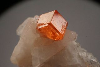 AESTHETIC Spessartine Garnet Crystal on Albite CONSELHEIRO PENA,  BRAZIL 2