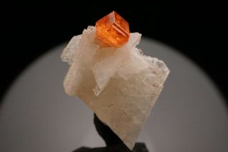 AESTHETIC Spessartine Garnet Crystal on Albite CONSELHEIRO PENA,  BRAZIL 3