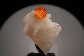 AESTHETIC Spessartine Garnet Crystal on Albite CONSELHEIRO PENA,  BRAZIL 4
