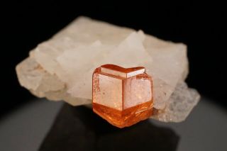 AESTHETIC Spessartine Garnet Crystal on Albite CONSELHEIRO PENA,  BRAZIL 5