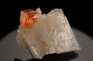 AESTHETIC Spessartine Garnet Crystal on Albite CONSELHEIRO PENA,  BRAZIL 6