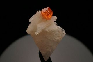AESTHETIC Spessartine Garnet Crystal on Albite CONSELHEIRO PENA,  BRAZIL 8
