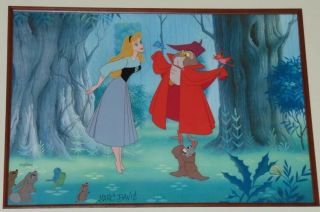 Disney Hand Painted Cel Sleeping Beauty LE 100/500 signed by Marc Davis 2