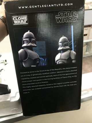 Gentle Giant Star Wars: The Clone Wars: White Clone Trooper Maquette 471 / 1350 7
