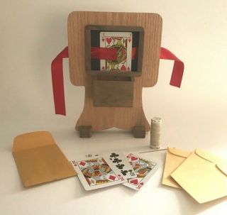 Magic Illusion Card - A - Vision From Tannen’s Vintage 1980s Quality Premium Wood