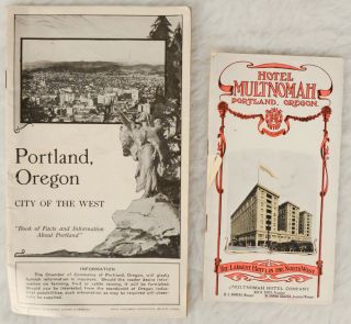 Vintage Portland,  Oregon Travel Brochures: Hotel Multnomah & Book Of Facts 1917