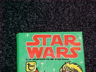 (1) 1978 Topps Star Wars 4th Series Wax Pack VG,  Very Good Plus Cond. 4
