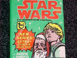 (1) 1978 Topps Star Wars 4th Series Wax Pack VG,  Very Good Plus Cond. 5