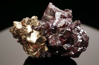 HISTORIC Pyrargyrite & Pyrite Crystal GRAND PRIZE MINE,  NEVADA - Ex.  Holden,  etc. 2