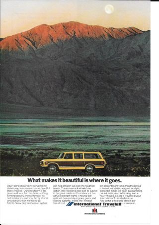 1973 Ih International Harvester Travelall Ad