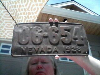 1928 Nevada Project License Plate