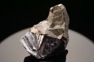 NATIVE Bismuth Crystal with Molybdenite AUSTRALIA - Ex.  Jensen 6