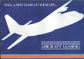 Safair Freighters Of South Africa Lockheed Hercules Aircraft Leasing Brochure
