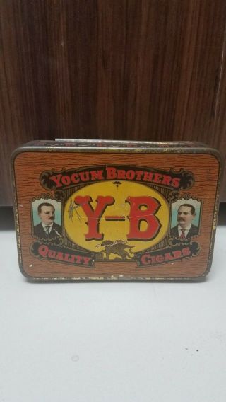 Vintage Y - B Tobacco Tin By Yocum Brothers