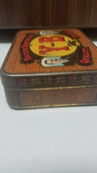 Vintage Y - B Tobacco Tin by Yocum Brothers 4