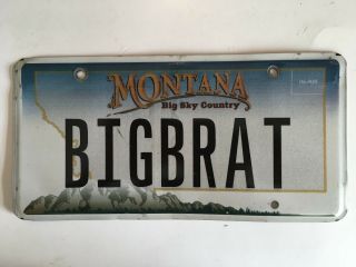 Funny Vanity License Plate Big Brat Flat Variety Gift For Your Bratty Teenager