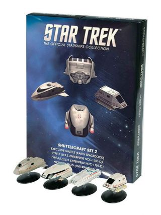 Eaglemoss Star Trek Stshtl2 Shuttlecraft 4 - Pack 2 W/collector Magazines