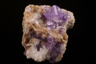 CLASSIC Purple Fluorapatite Crystal MT.  APATITE,  MAINE - Ex.  Willard Perkin 2