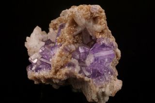 CLASSIC Purple Fluorapatite Crystal MT.  APATITE,  MAINE - Ex.  Willard Perkin 4