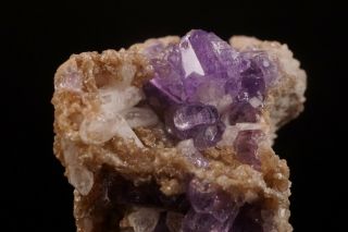 CLASSIC Purple Fluorapatite Crystal MT.  APATITE,  MAINE - Ex.  Willard Perkin 8