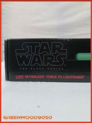 Hasbro Star Wars Black Series Luke Skywalker (green) Force Fx Lightsaber -