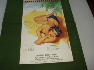 1952 BILL RANDALL ' S SEXY PIN - UP GIRL CALENDAR ART - 12 MONTHS - GREAT LOOK 4