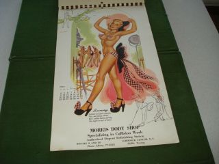 1952 BILL RANDALL ' S SEXY PIN - UP GIRL CALENDAR ART - 12 MONTHS - GREAT LOOK 6