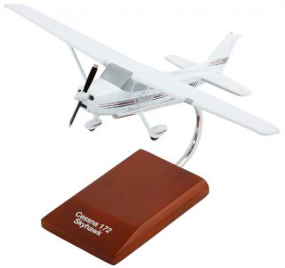 Cessna 172 Skyhawk Modern Desk Top Display Model Private 1/32 Plane Es Airplane