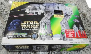Star Wars Power Of The Force Imperial At At Walker W/ Bonus Figures Toy Vtg
