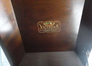 Antique Wood Victor Victrola 1924 Talking Machine Record Player Needs Work