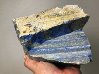 AAA TOP QUALITY SOLID LAPIS LAZULI ROUGH 19 LBS - FROM AFGHANISTAN 3