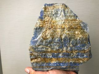 AAA TOP QUALITY SOLID LAPIS LAZULI ROUGH 19 LBS - FROM AFGHANISTAN 4