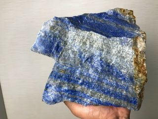 AAA TOP QUALITY SOLID LAPIS LAZULI ROUGH 19 LBS - FROM AFGHANISTAN 6