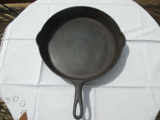 Early " Wagner " 12 Cast Iron Skillet 14 " With Heat Ring