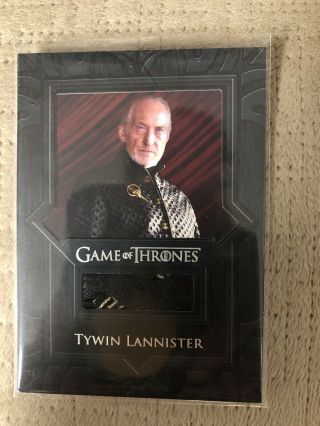 Game Of Thrones Valyrian Steel - Relic Card Vr5 Piece Of Tywin Lannister Jacket